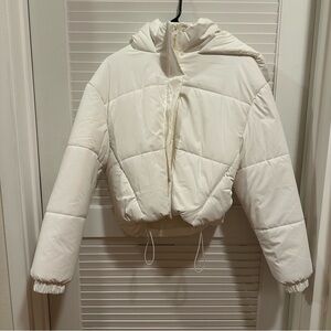Women's White Puffer Jacket